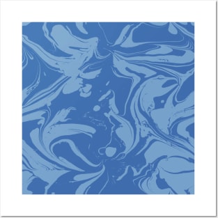 Blue Marble Pattern Posters and Art